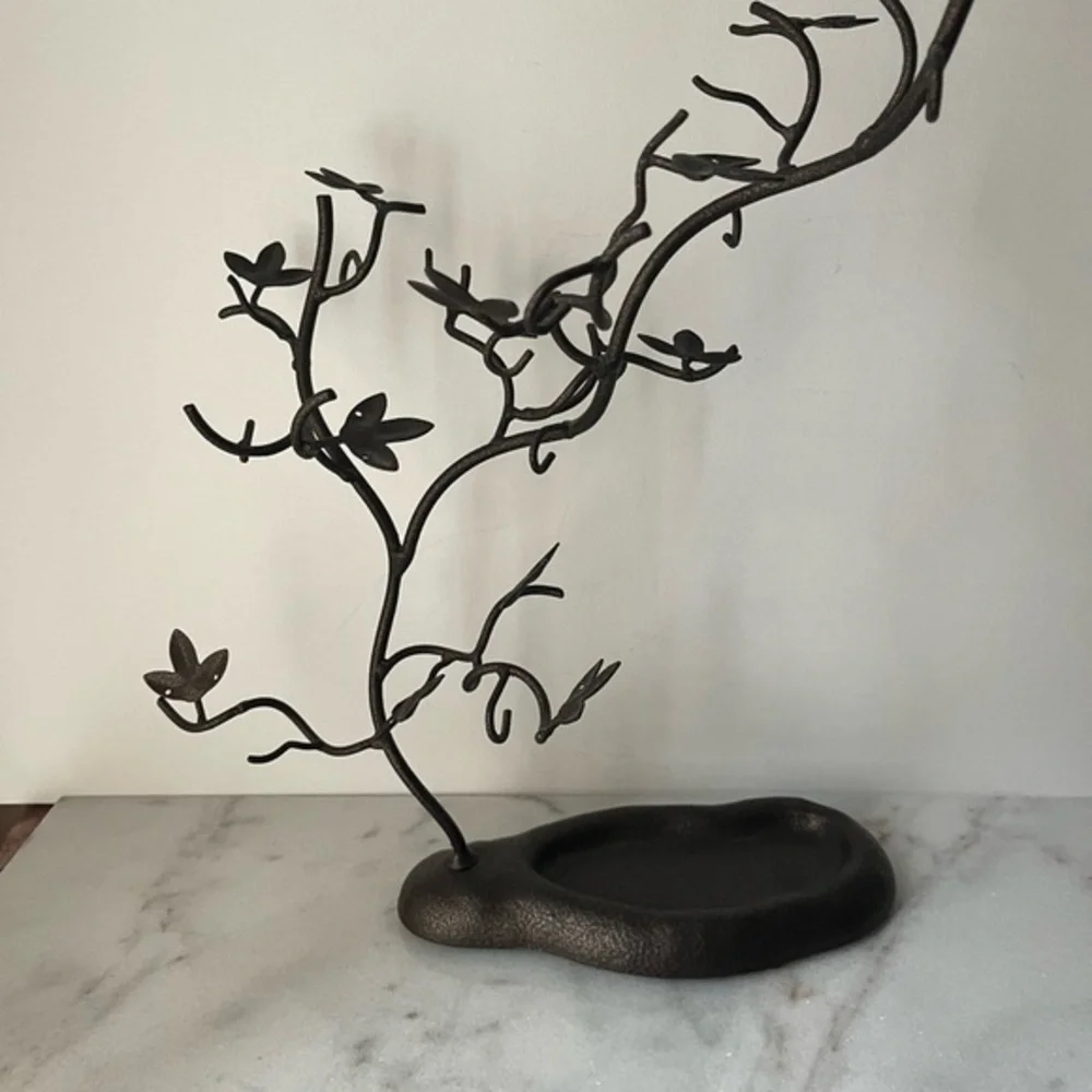 Vintage retro jewelry display stand tree shape